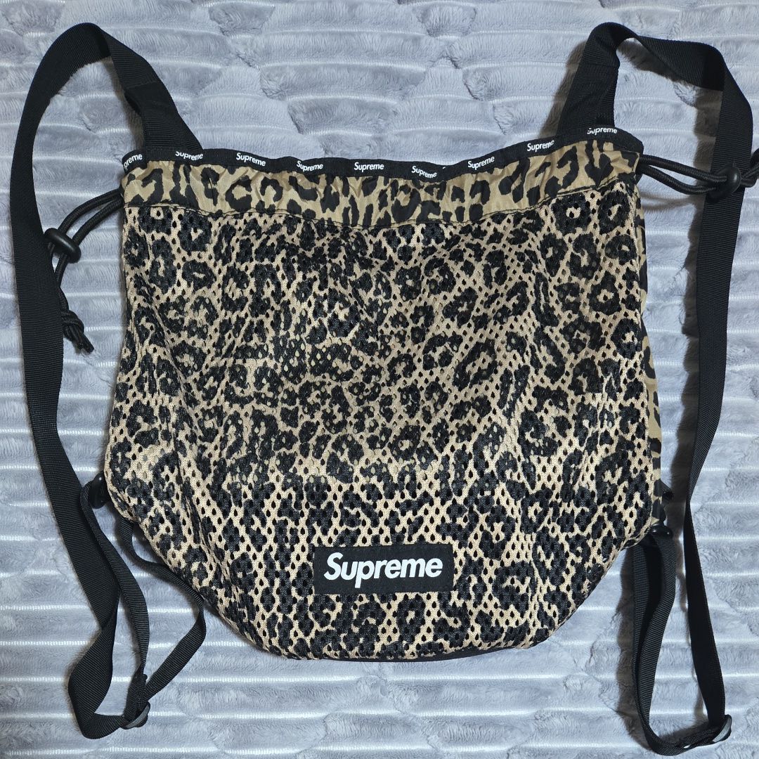Supreme Mesh Small Backpack "Leopard"