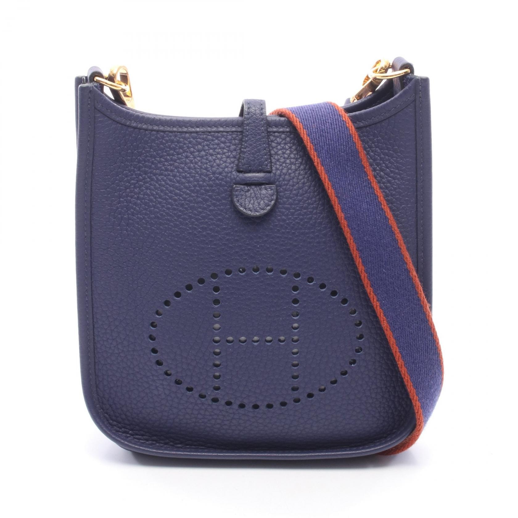 エルメス HERMES エヴリンTPM ショルダーバッグ バッグ レザー トリヨンクレマンス トリヨンクレマンス アイリス C刻印(2018年製造) レディース ネイビー系 【中古】