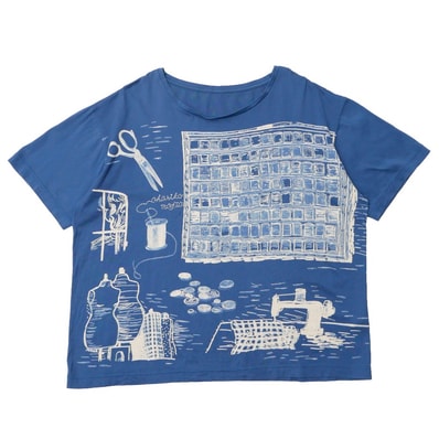 PORTER CLASSIC ポータークラシック OHARIKO MAFIA お針子マフィア 半袖Tシャツ サイズ3 オーバーシルエット ブランド古着【中古】20260605/RA9614