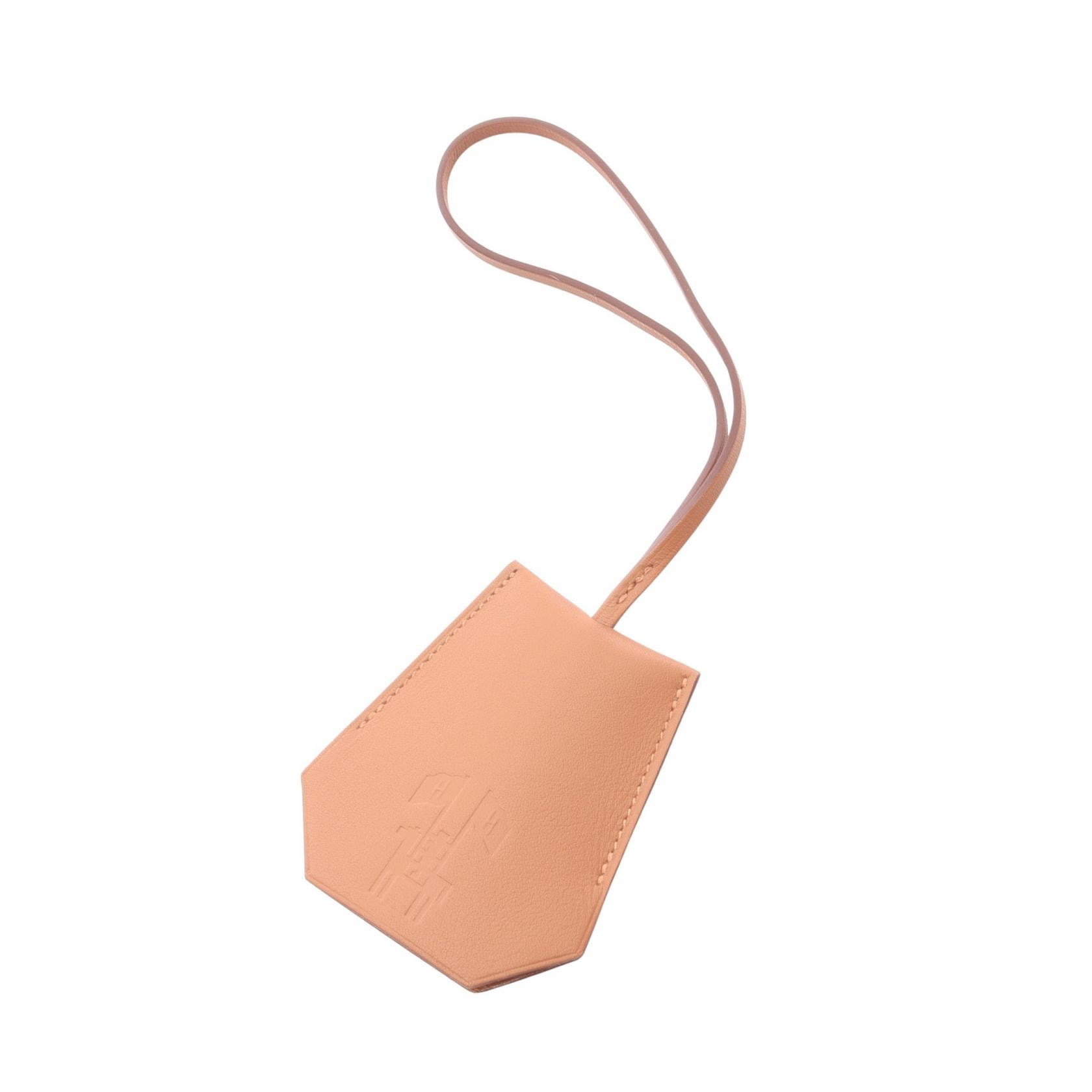 エルメス HERMES クロシェット イヤーズギフト2024 チャーム アクセサリー レザー ヴォースイフト ゴールド レディース ブラウン系 【中古】