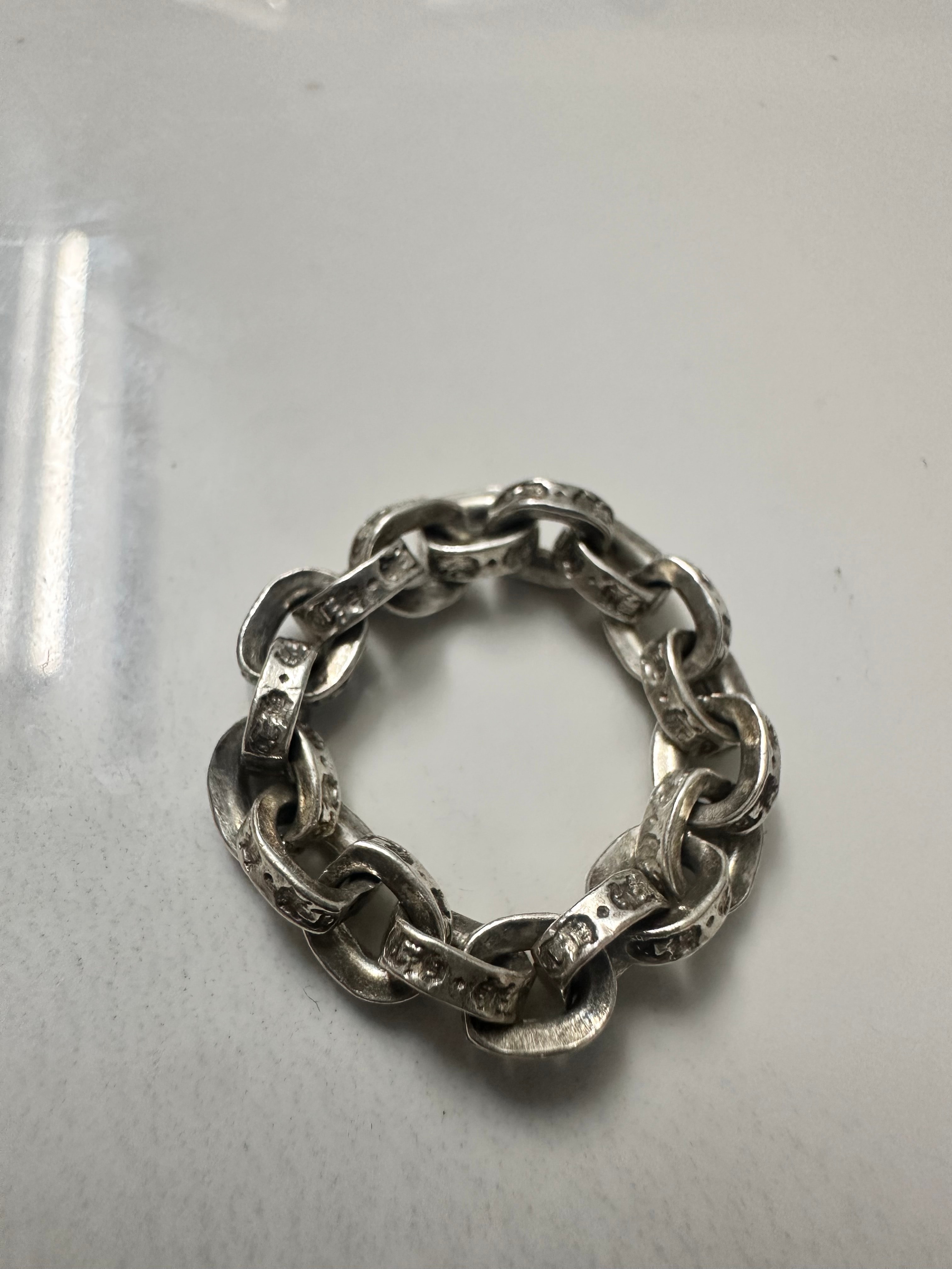 Chrome Hearts Paper Chain Ring "Silver"