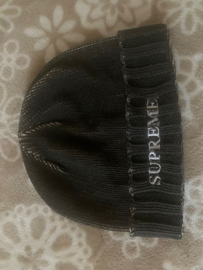 Supreme Overprint Beanie "Black"