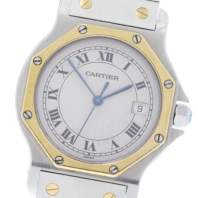 カルティエ サントスオクタゴン LM W2001583 メンズ 【中古】