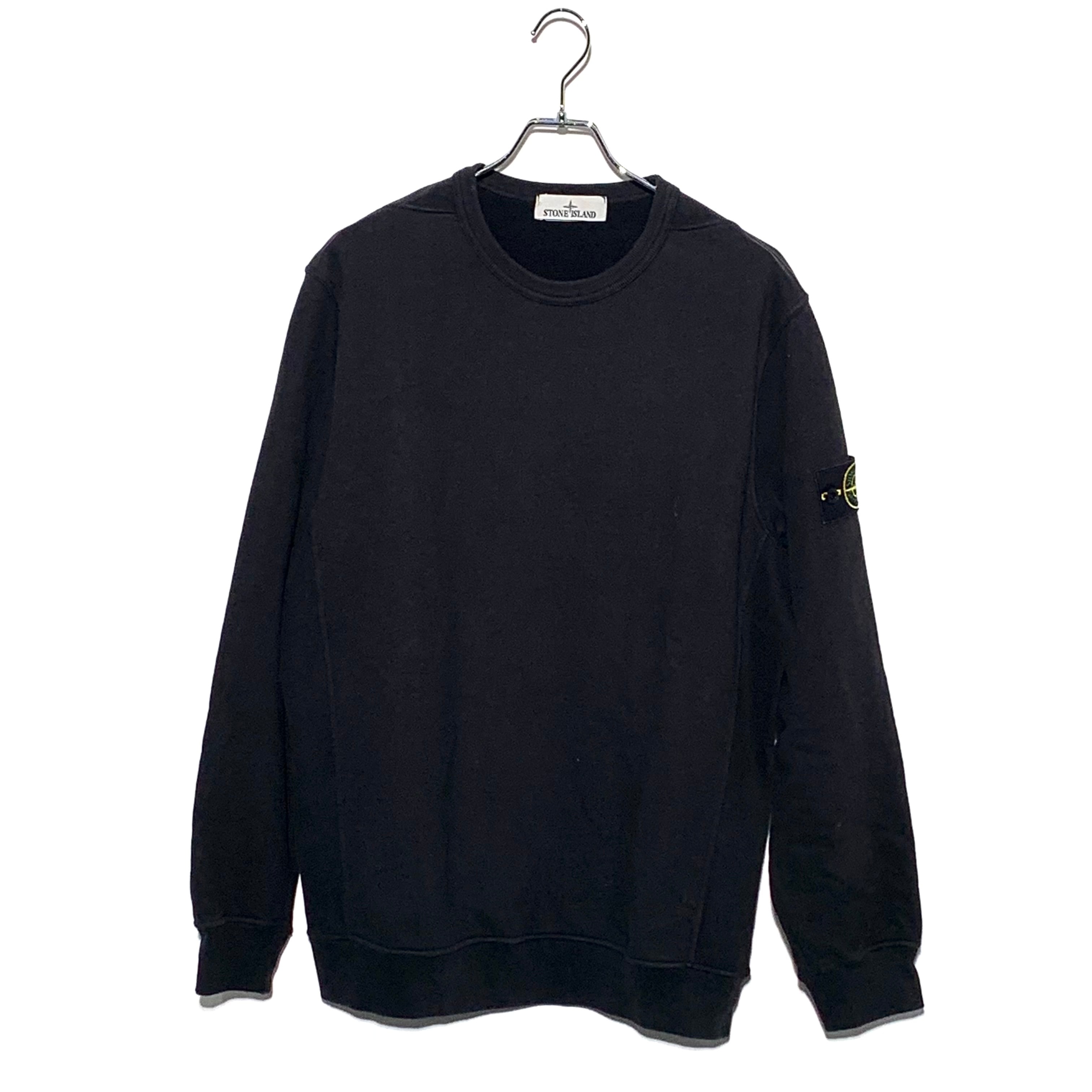 STONE ISLAND CREWNECK SWEAT SHIRT BLACK