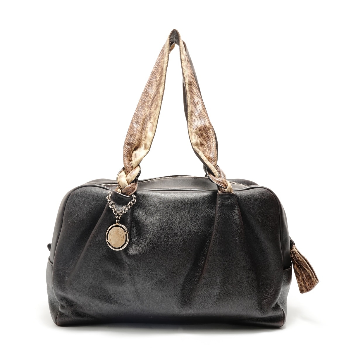 セリーヌ CELINE パイソン レザー ショルダーバッグ【中古】