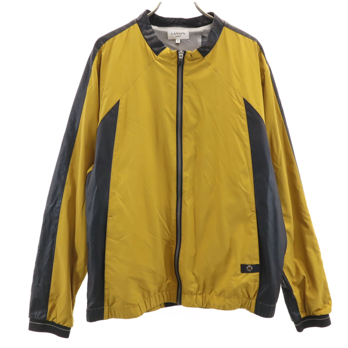 LANVIN SPORT ランバンスポール フェイクレザー切替 ブルゾン 42 マスタード