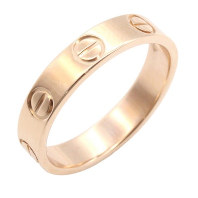 カルティエ CARTIER ミニラブリング リング・指輪 ジュエリー K18PG(ピンクゴールド) レディース ゴールド系 【中古】