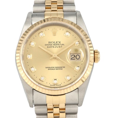 ロレックス デイトジャスト 16233G SSxYG 自動巻 K番