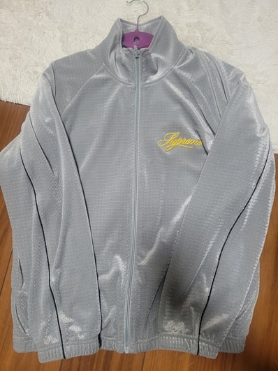 Supreme Velour Mesh Track Jacket "Silver"