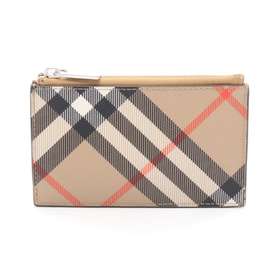 バーバリー BURBERRY コインケース 財布 PVC メンズ レディース ベージュ系 / マルチカラー 8091900A2021 【新品】