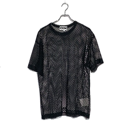 CDG Oversized Mesh T-Shirt "Black"
