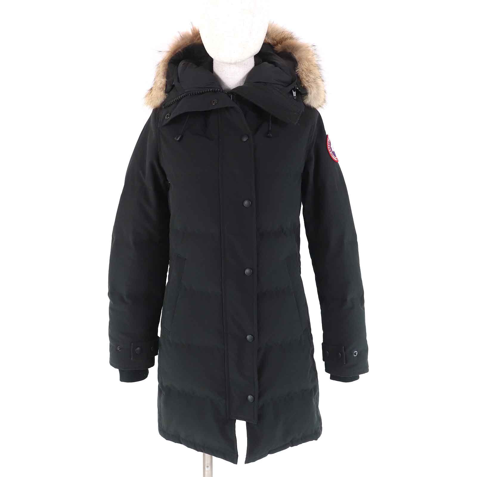 良品 カナダグース
 ダウンコート MACKENZIE PARKA マッケンジーパーカ ブラック レディース S 2302JL