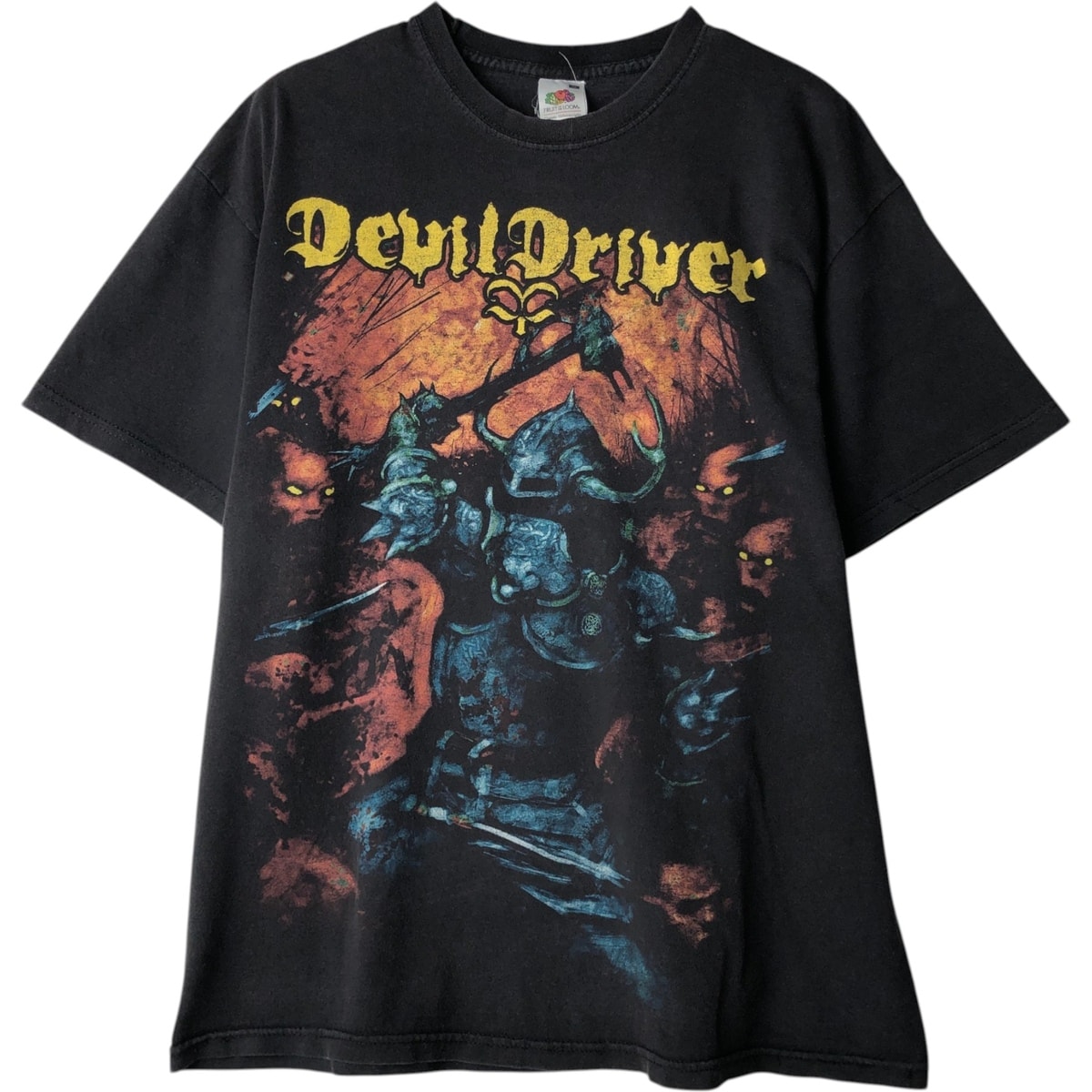 古着 フルーツオブザルーム FRUIT OF THE LOOM DEVIL DRIVER デヴィルドライヴァー バンドTシャツ バンT メンズM相当/eaa569337