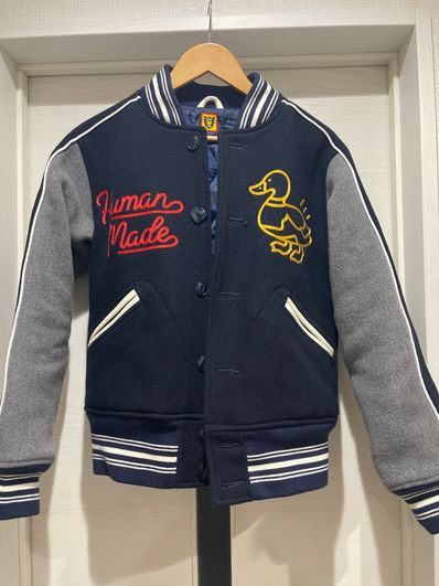 HUMAN MADE VARSITY JACKET "Navy"