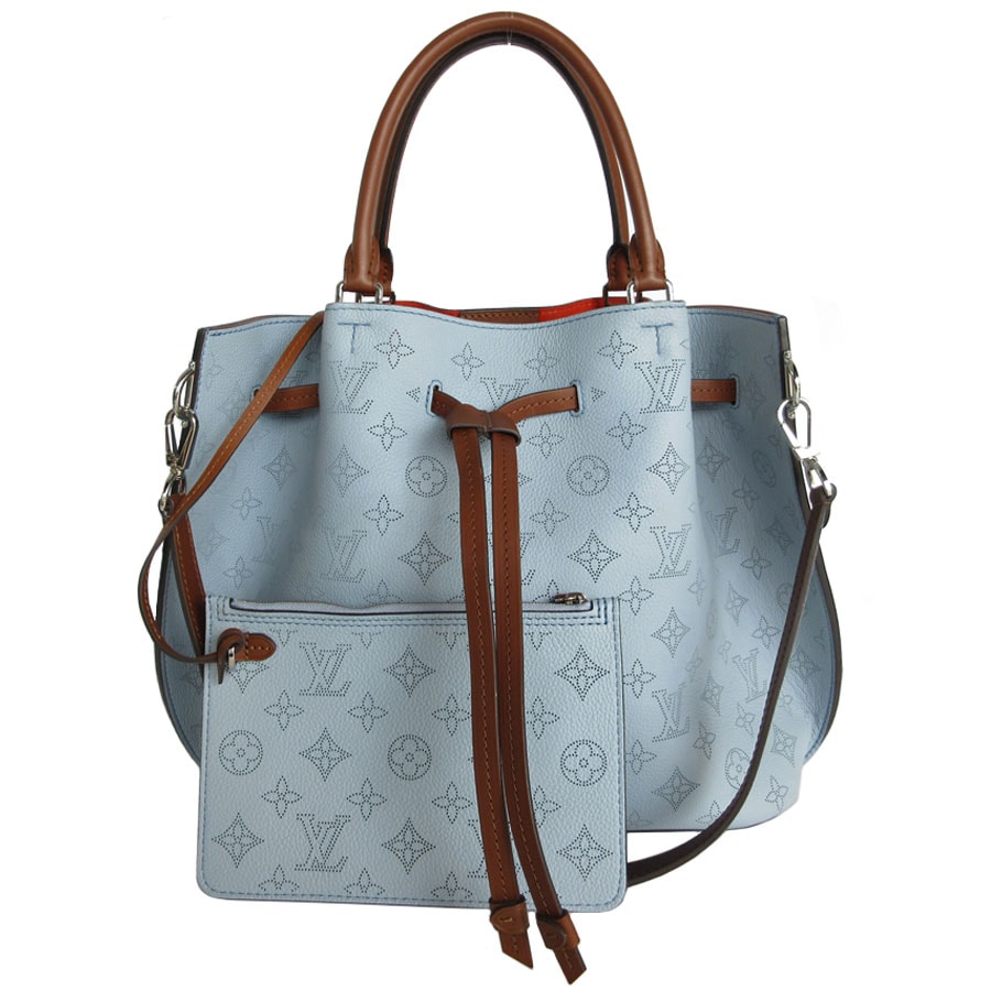 LOUIS VUITTON ルイ ヴィトン ジロラッタ モノグラムマヒナ M53154 ハンドバッグ ショルダーバッグ ブルー/ブラウン 14067 レディース【中古】 s0690a やや傷や汚れあり】ルイ ヴィトン LOUIS VUITTON ハンドバッグ