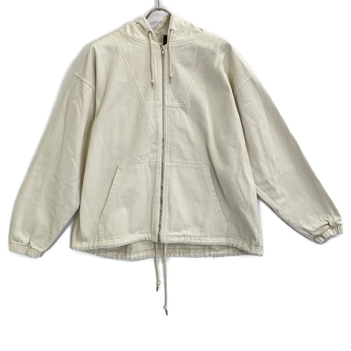 ハフ 25年 BONE オフホワイト ARCH LOGO ZIP HOODIE M