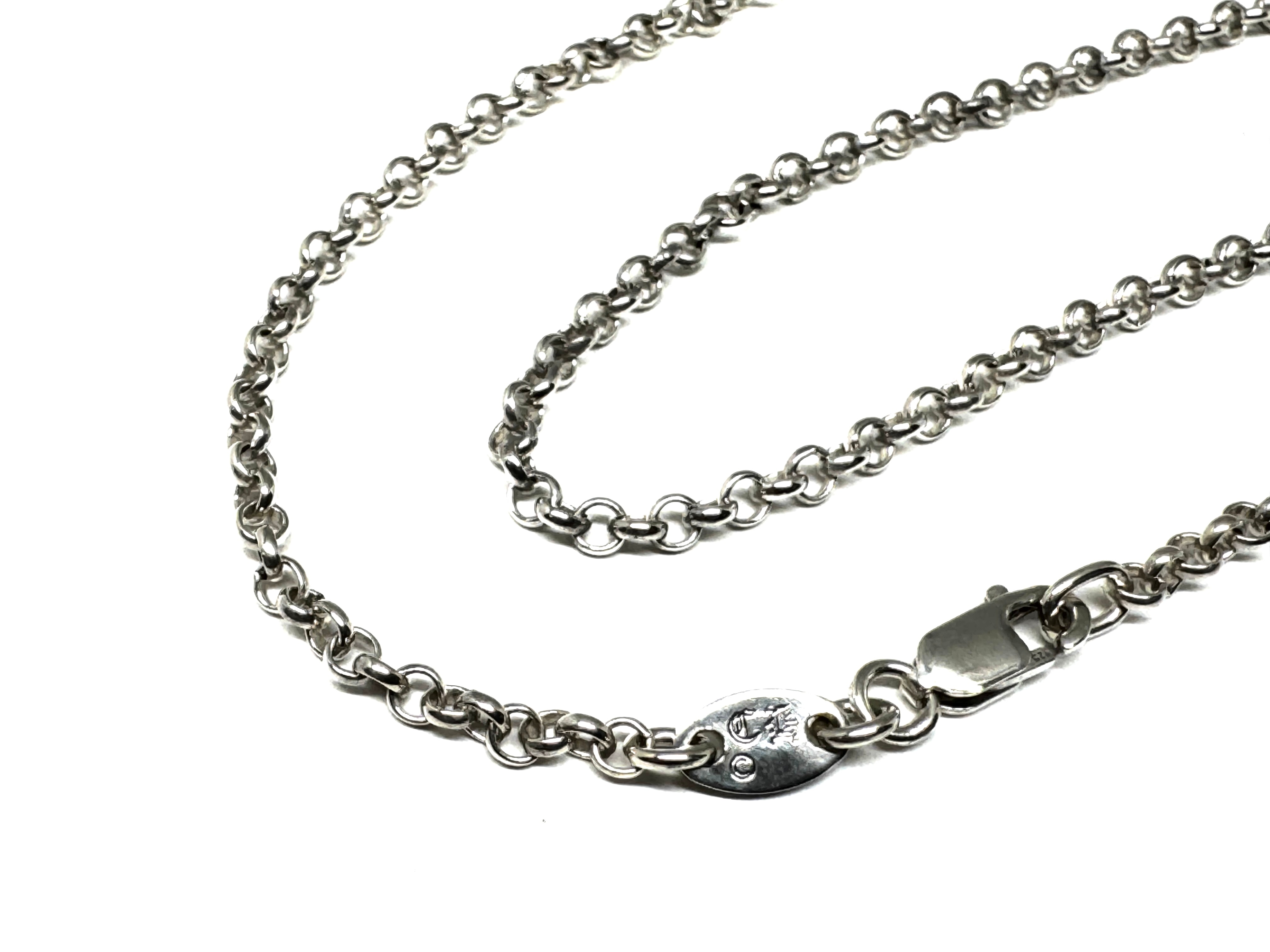 Chrome Hearts Roll Chain Necklace "Silver"