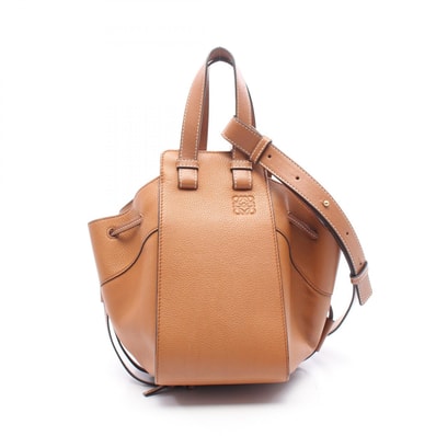 ロエベ LOEWE HAMMOCK SMALL ハンモック スモール 2WAY ハンドバッグ バッグ レザー レディース ブラウン系 387 12KN60 【中古】