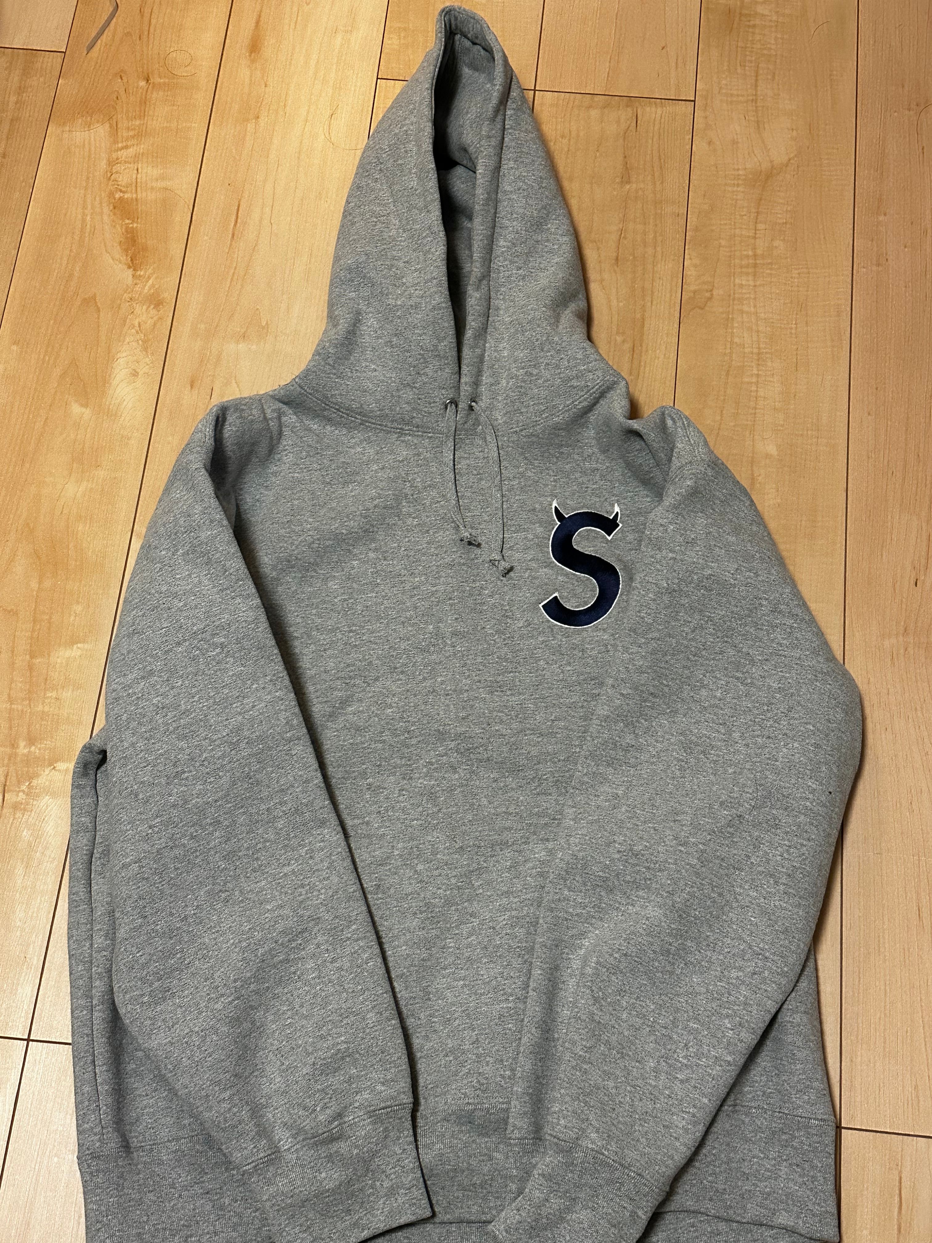 Supreme S Logo Hooded Sweatshirt "Heather Grey" (22FW)