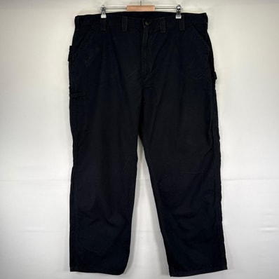 古着 カーハート Carhartt パンツ ペインターパンツ ワーク ワンポイントロゴ 大きいサイズ 作業着 W46×L32 ブラック系 メンズ