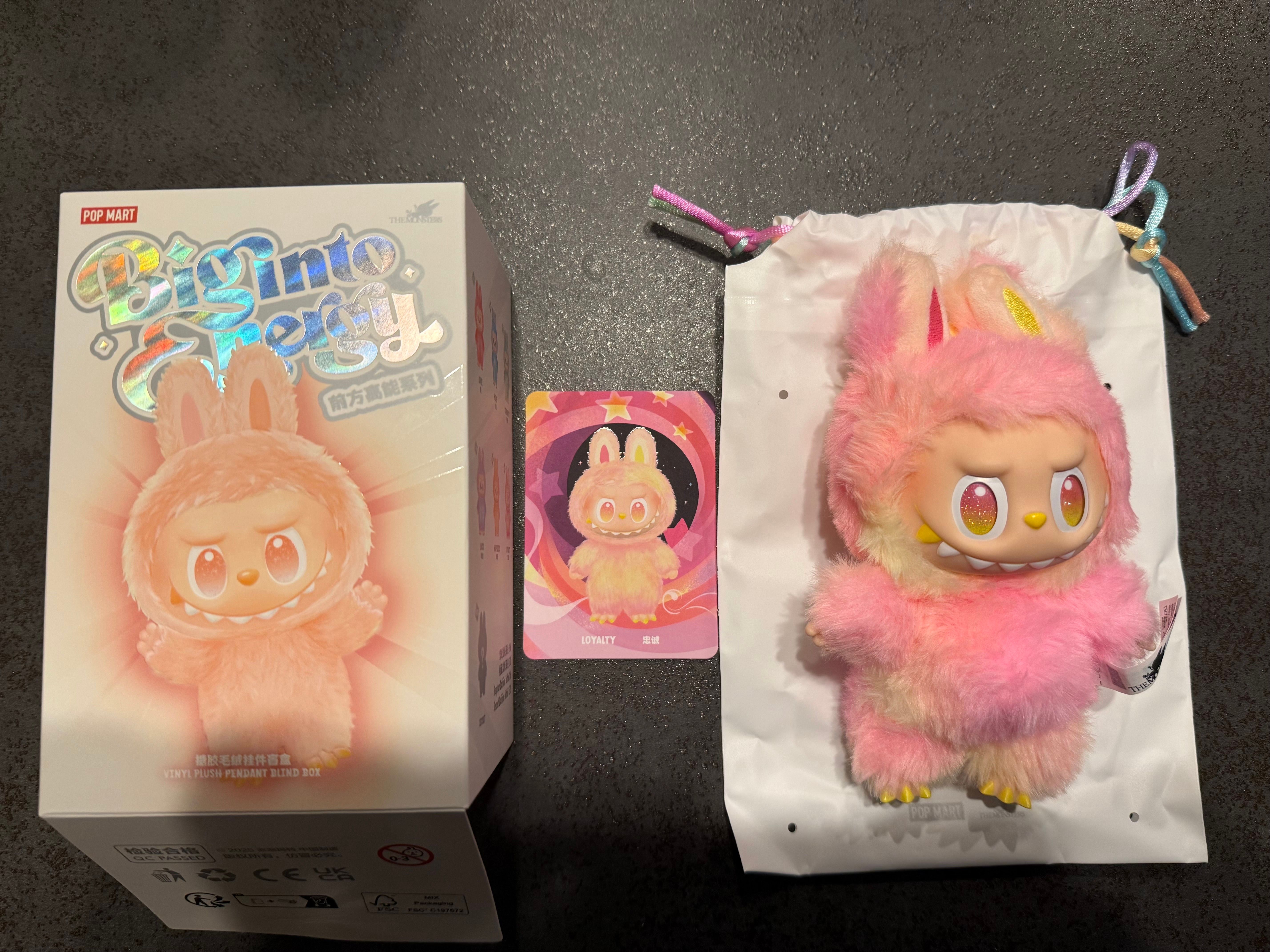POP MART THE MONSTERS (LABUBU) Big into Energy Series Plush Pendant LOYALTY