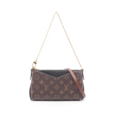 ルイ・ヴィトン LOUIS VUITTON パラスクラッチ モノグラム 2WAY ハンドバッグ バッグ PVCコーティングキャンバス レザー レディース ブラウン系 / ブラック系 M41639 【中古】