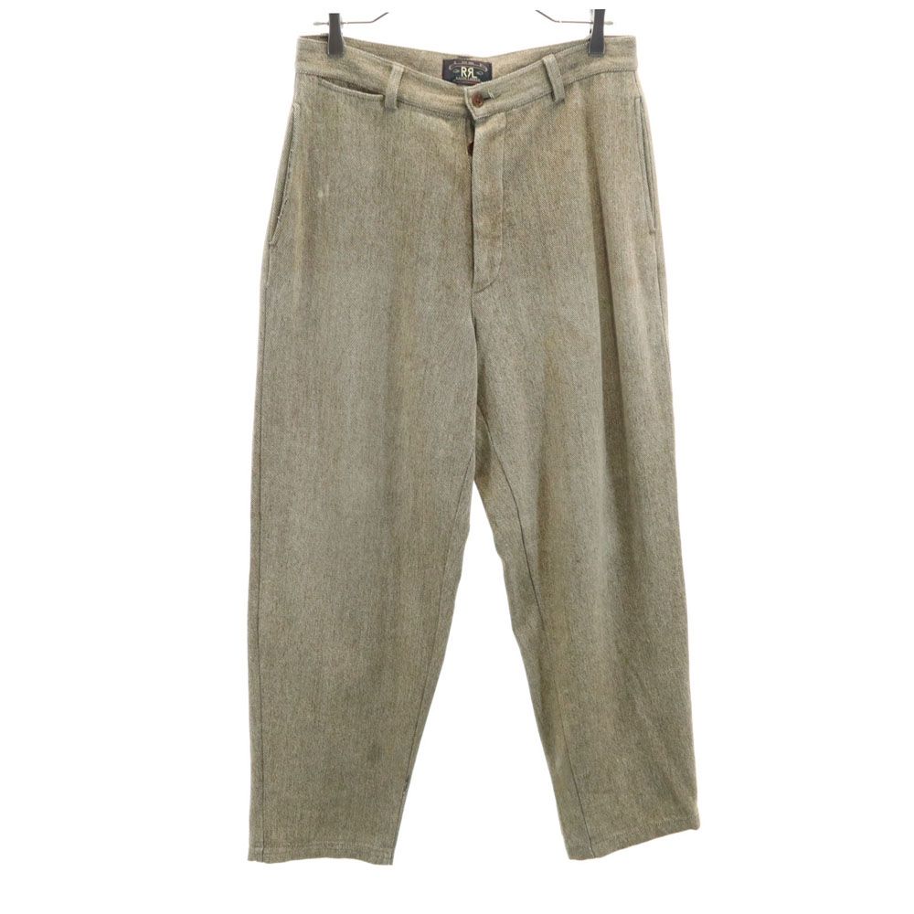 RRL ダブルアールエル 90s 赤3星 初期タグ オールド テーパードパンツ ブラウン系 RALPH LAUREN ボタンフライ