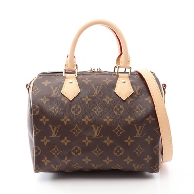 ルイ・ヴィトン LOUIS VUITTON スピーディ バンドリエール25 2WAY ハンドバッグ バッグ PVCコーティングキャンバス レザー モノグラム レディース ブラウン系 M46977 【中古】
