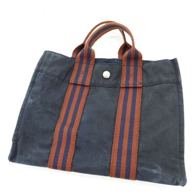 HERMES キャンバス トートバッグ