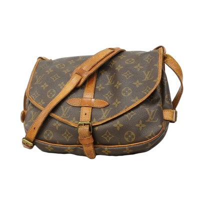 【6gd4589】ルイヴィトン ショルダーバッグ モノグラム ソミュール30 M42256 ブラウン【中古】レディース