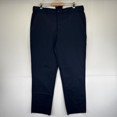 古着 レッドキャップ RED KAP ワークパンツ ロング丈 ストレート チノパン ワンポイントロゴ 長ズボン w40 L36 ネイビー メンズ