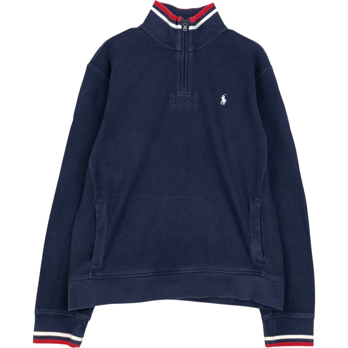 古着 ラルフローレン Ralph Lauren POLO by Ralph Lauren ハーフジップスウェットシャツ トレーナー メンズL相当/eaa647599