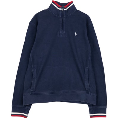 古着 ラルフローレン Ralph Lauren POLO by Ralph Lauren ハーフジップスウェットシャツ トレーナー メンズL相当/eaa647599
