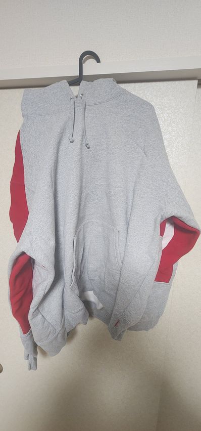 Supreme Big Logo Jacquard Hooded Sweatshirt "Heather Grey"