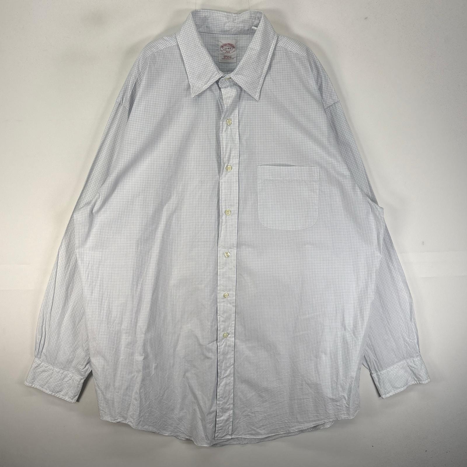 古着 ブルックスブラザーズ Brooks Brothers 長袖シャツ 胸ポケット XL  ブルー系 チェック メンズ