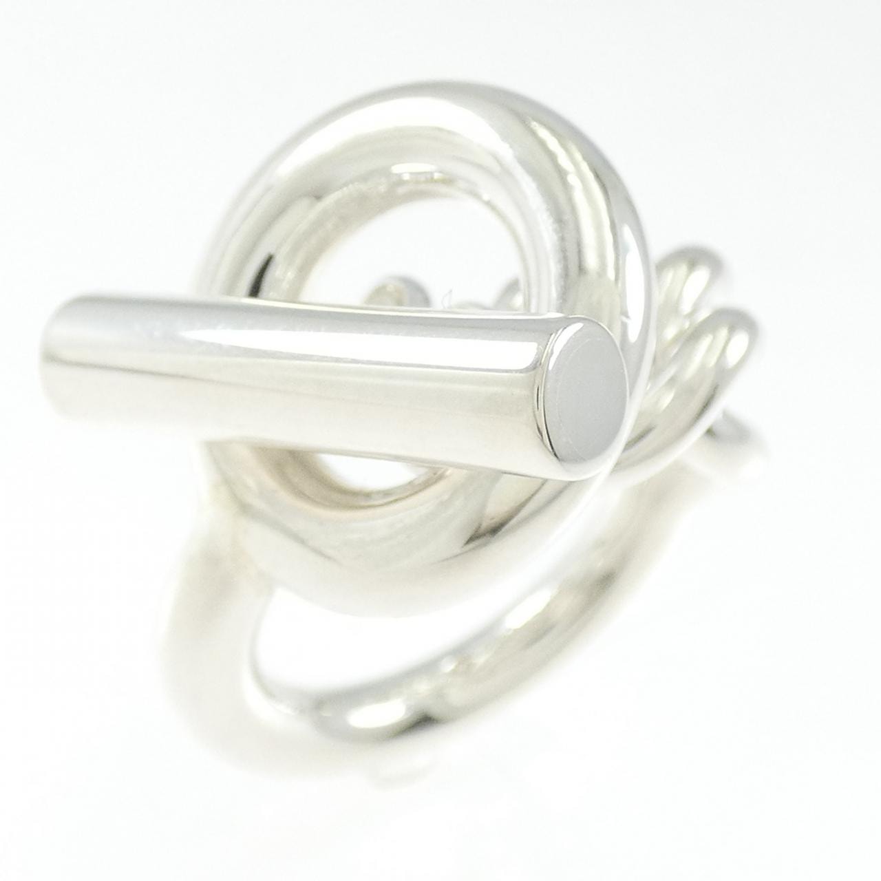 Hermes Croisette Ring GM Large Model "Silver"