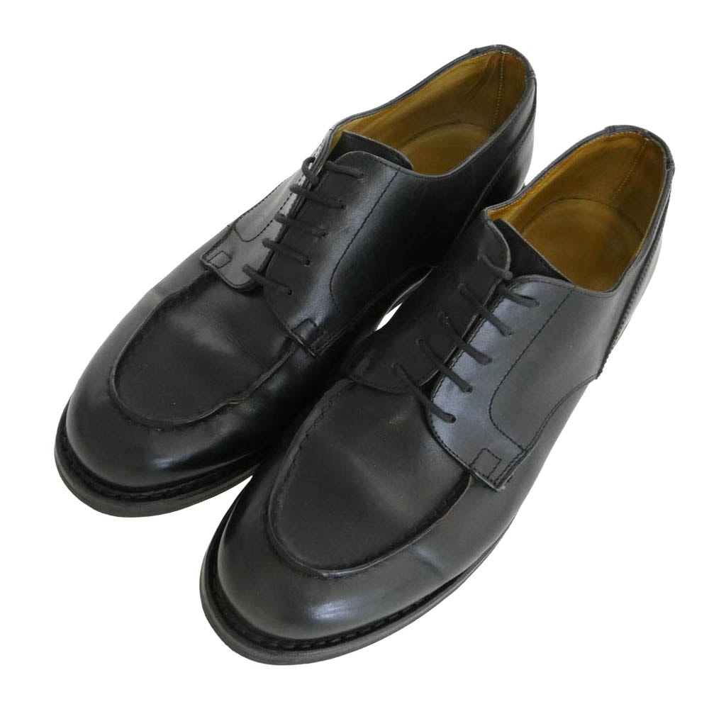 Paraboot パラブーツ CHAMBORD シャンボード Uチップ レザー ビジネス シューズ ブラック系 7【中古】