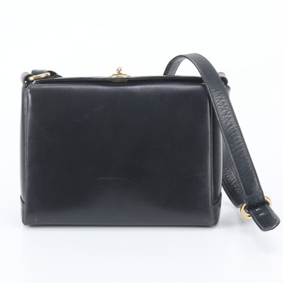 ■美品 グッチ ターンロックショルダーバッグ レザー