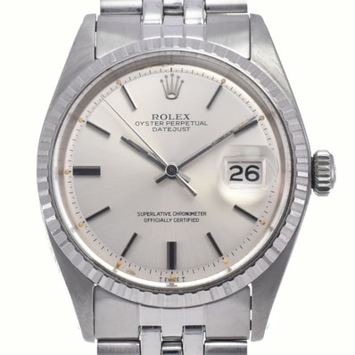 ロレックス ROLEX 1603 ヴィンテージ オイスターパーペチュアル デイトジャスト Cal.1570 シルバー 自動巻き メンズ 良品 腕時計 L#148082