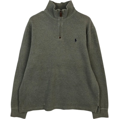 古着 ラルフローレン Ralph Lauren POLO by Ralph Lauren ハーフジップスウェットシャツ トレーナー メンズL相当/eaa624353