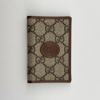 GUCCI(グッチ) インターロッキングG GGスプリーム 699267 カードケース ベージュ