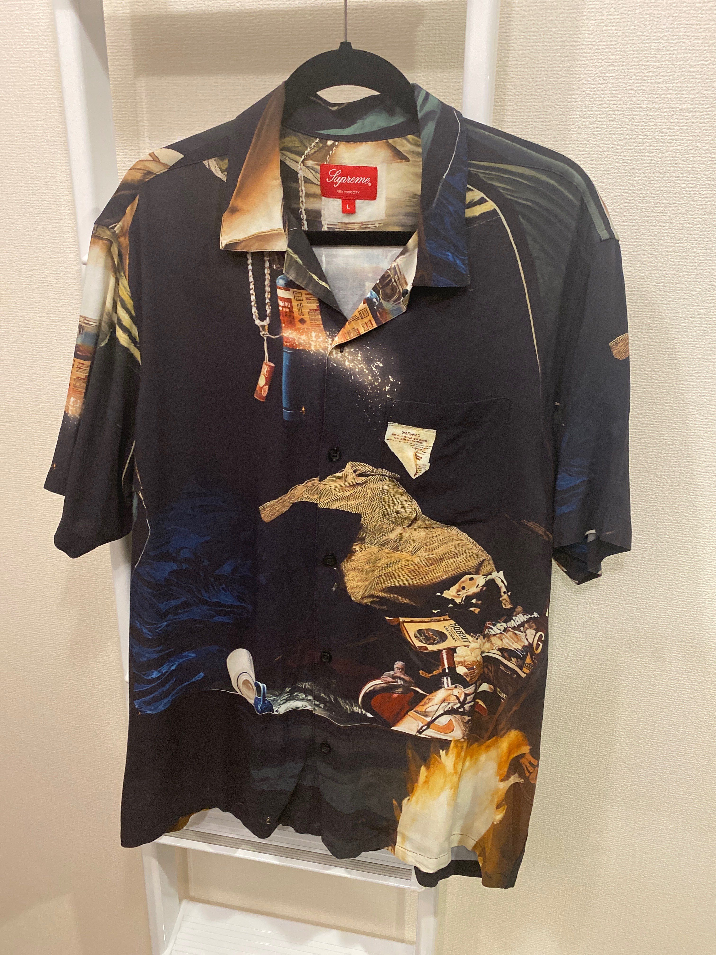Supreme Firecracker Rayon S/S Shirt "Black"
