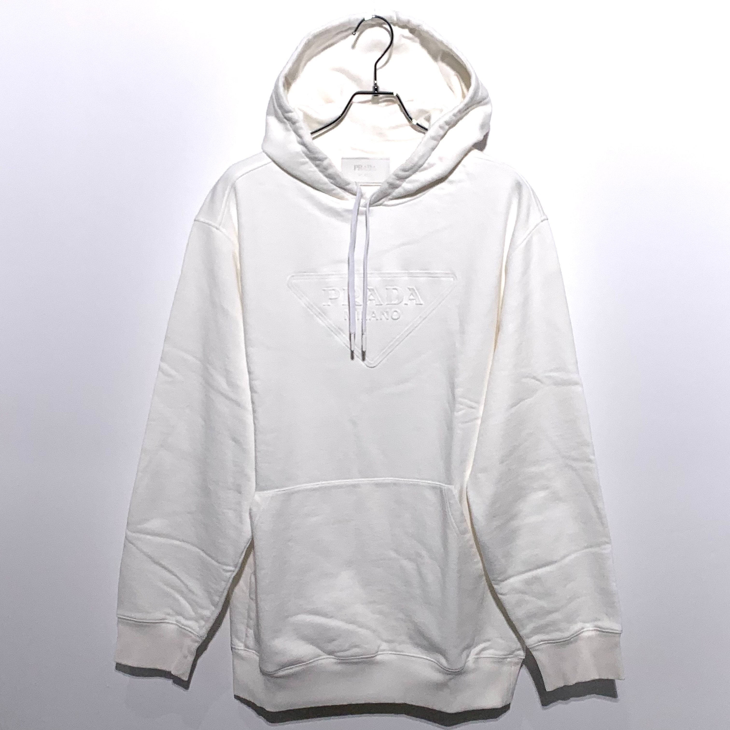 PRADA FELPA Logo Hoodie "White"