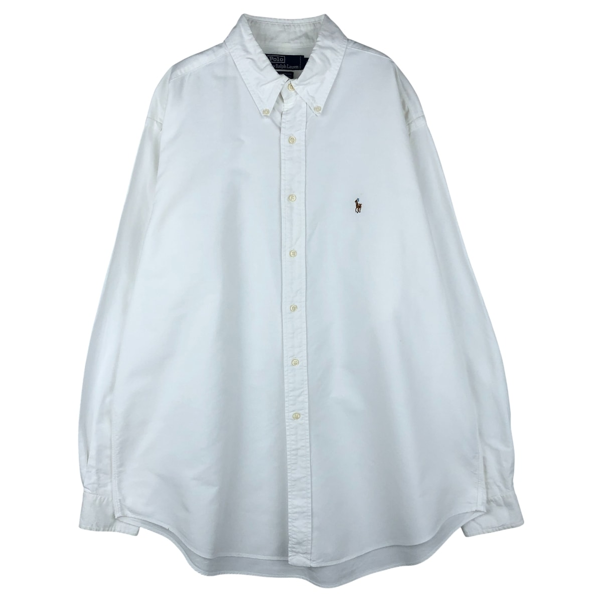 古着 ラルフローレン Ralph Lauren POLO by Ralph Lauren YARMOUTH 長袖 ボタンダウンシャツ メンズXL相当/eaa458858