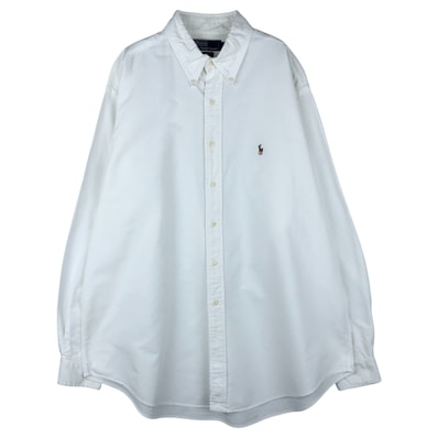 古着 ラルフローレン Ralph Lauren POLO by Ralph Lauren YARMOUTH 長袖 ボタンダウンシャツ メンズXL相当/eaa458858