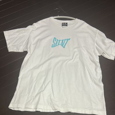 SAINT Mxxxxxx 24SS SS Tee / Ribon Saint "White/Blue"
