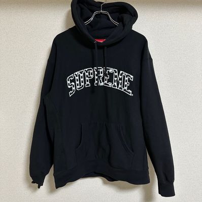 Supreme Hearts Arc Hooded Sweatshirt "Black" (21SS)