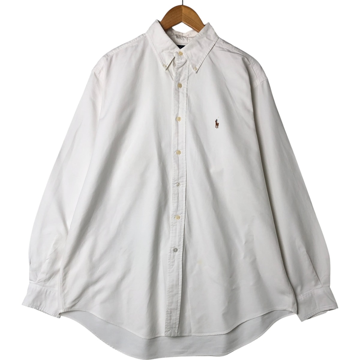 古着 ラルフローレン Ralph Lauren YARMOUTH 長袖 ボタンダウンシャツ メンズL相当/eaa543781