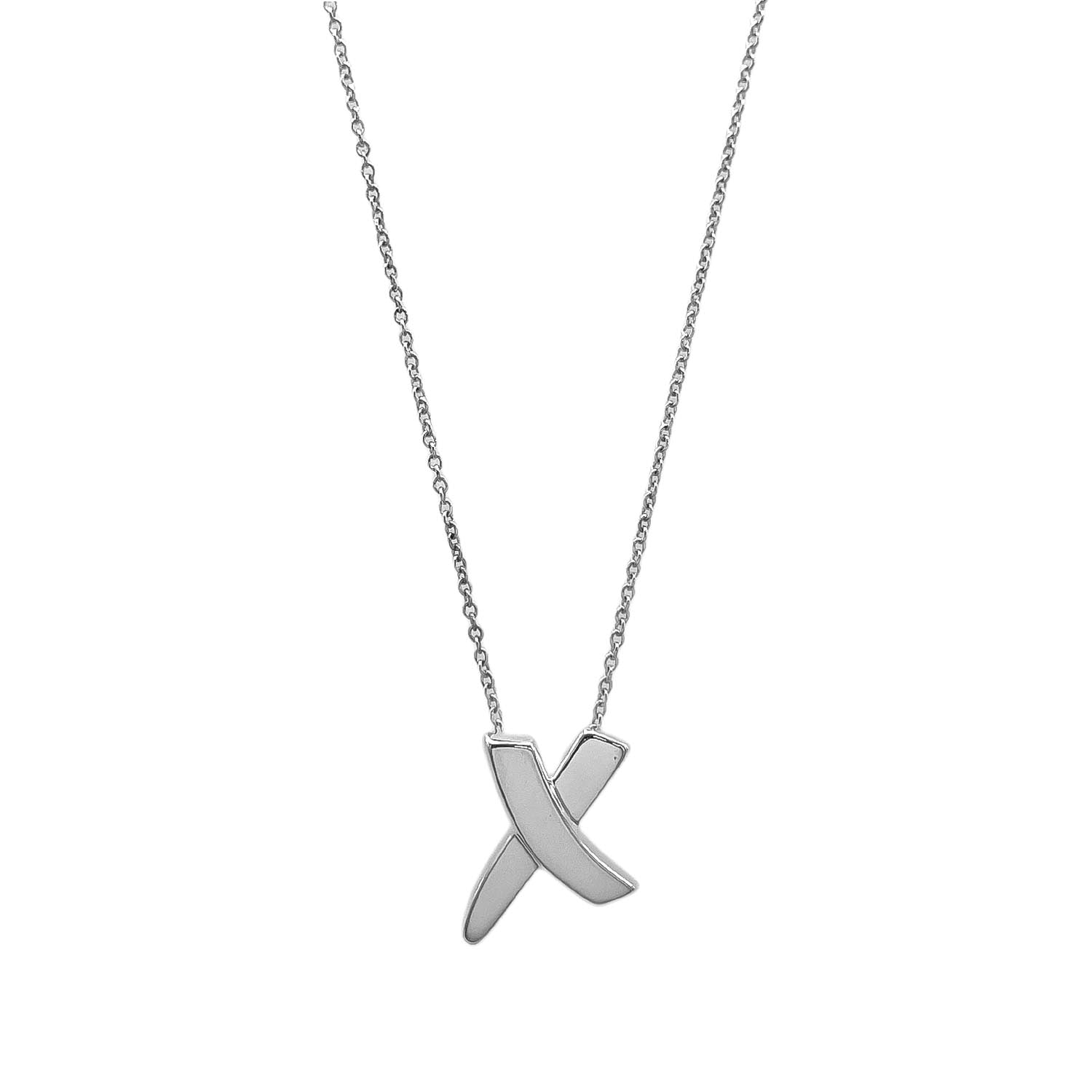 TIFFANY&Co. ティファニー グラフィティ キス X パロマピカソ ネックレス
 ペンダント SV925 シルバー 新品仕上済 ユニセックス
 【中古】