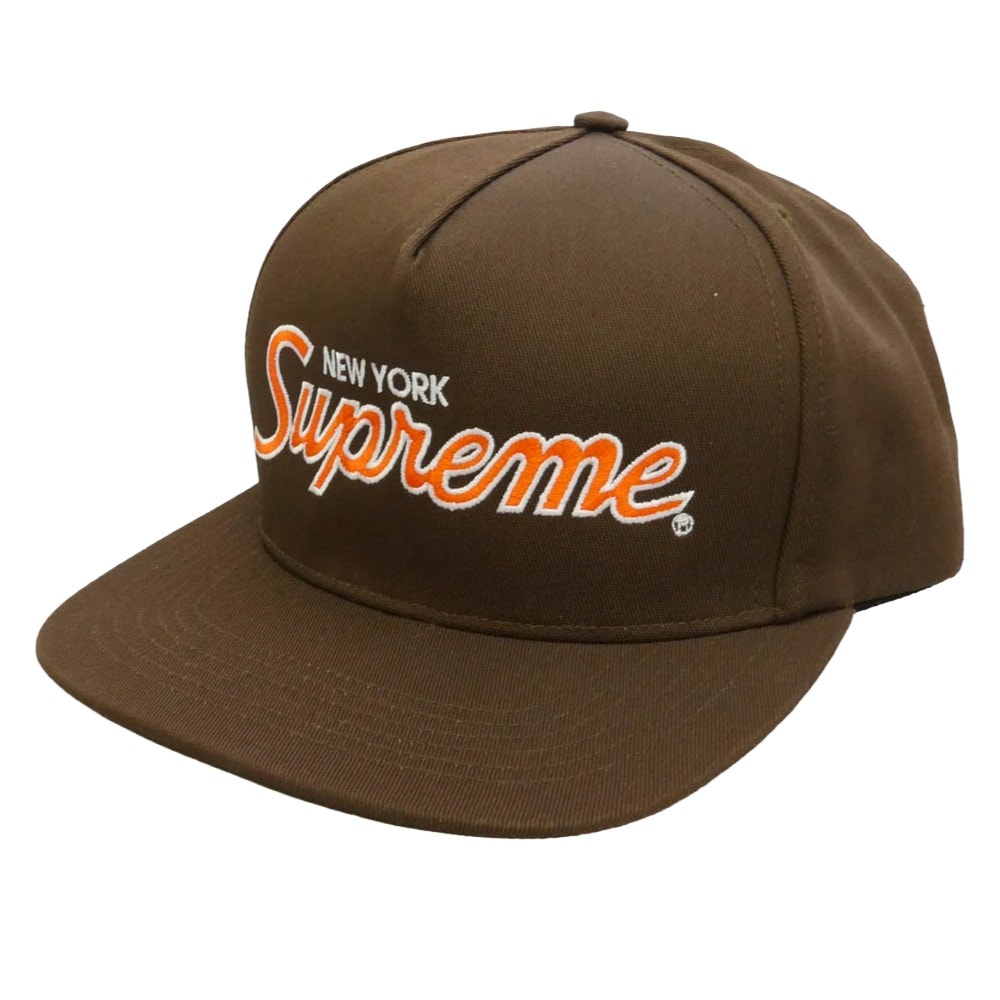 Supreme シュプリーム 22AW Classic Team 5-Panel クラシック チーム 5パネル キャップ 帽子 ダークブラウン系【中古】